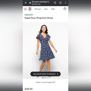 Kaileigh Kaela Faux Wrap Dress Size XSP